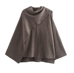 Asymmetrical Scarf Knit Cardigan