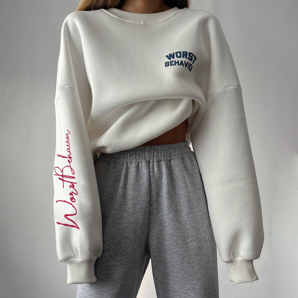 Japanese Style Women's Round Neck Fashion Sweater
