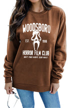 WOODSBORO Printed Long Sleeve Round Neck Sweater
