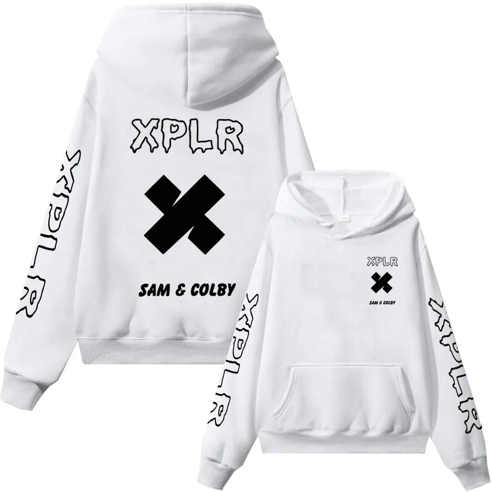 Sam and Colby 2D Fashion Hoodie with Hood | Streetwear