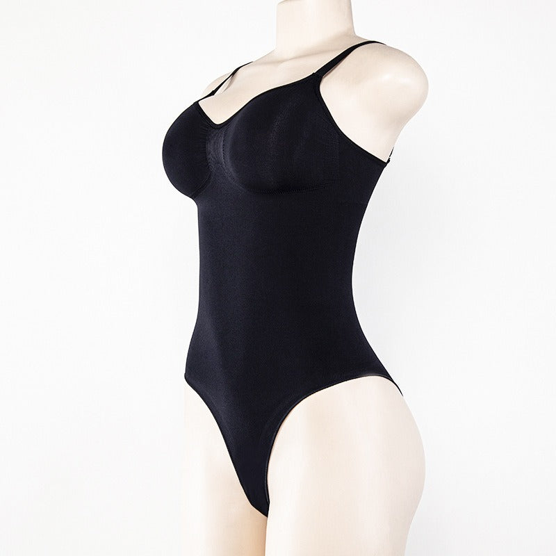 Seamless Nylon Waist Shaper Bodysuit