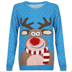 Christmas Sweater for Women with Reindeer Design