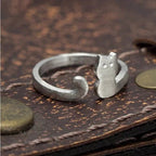 Cute Kitten Adjustable Ring