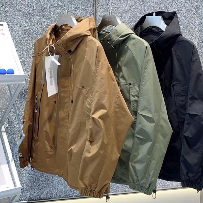Hooded Men's Jacket for Spring and Autumn Casual Wear