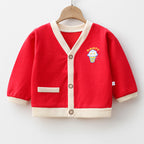 V Neck Sweater for Boys - Bottoming Coat Style