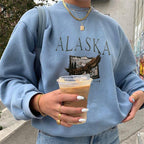 Printed Casual Loose Sweatshirt | Streetwear