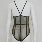 Mesh Bodysuit with Straps - Sexy Design