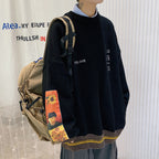 Large Loose Retro Japanese Men's Sweater