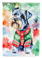 Schnauzer Christmas Garden Flag