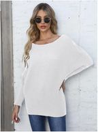 Women's Loose Fit Striped Pullover Sweater | Streetwear