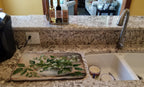 Christmas Mistletoe Dish Drying Mat