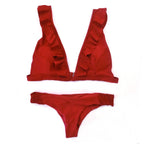 New Solid Color Bikini Set - Women's Swimwear