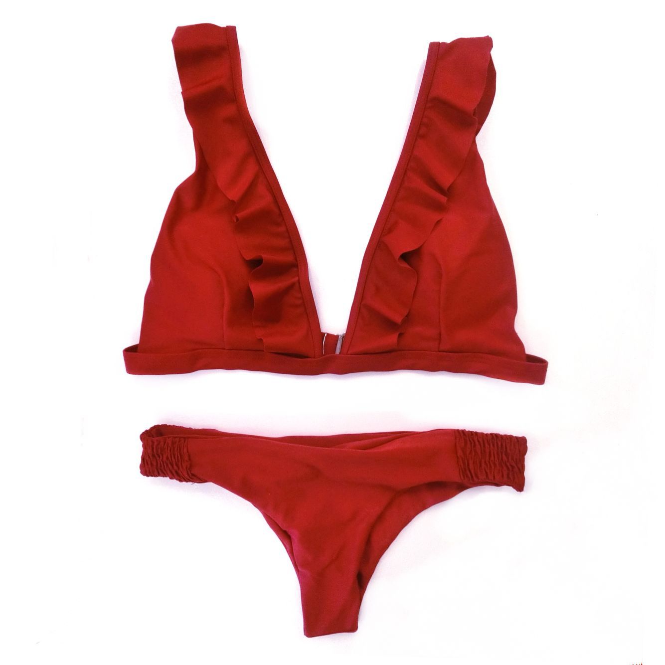 New Solid Color Bikini Set - Women's Swimwear