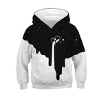 Children's Hooded Long-Sleeved Sweater with Print