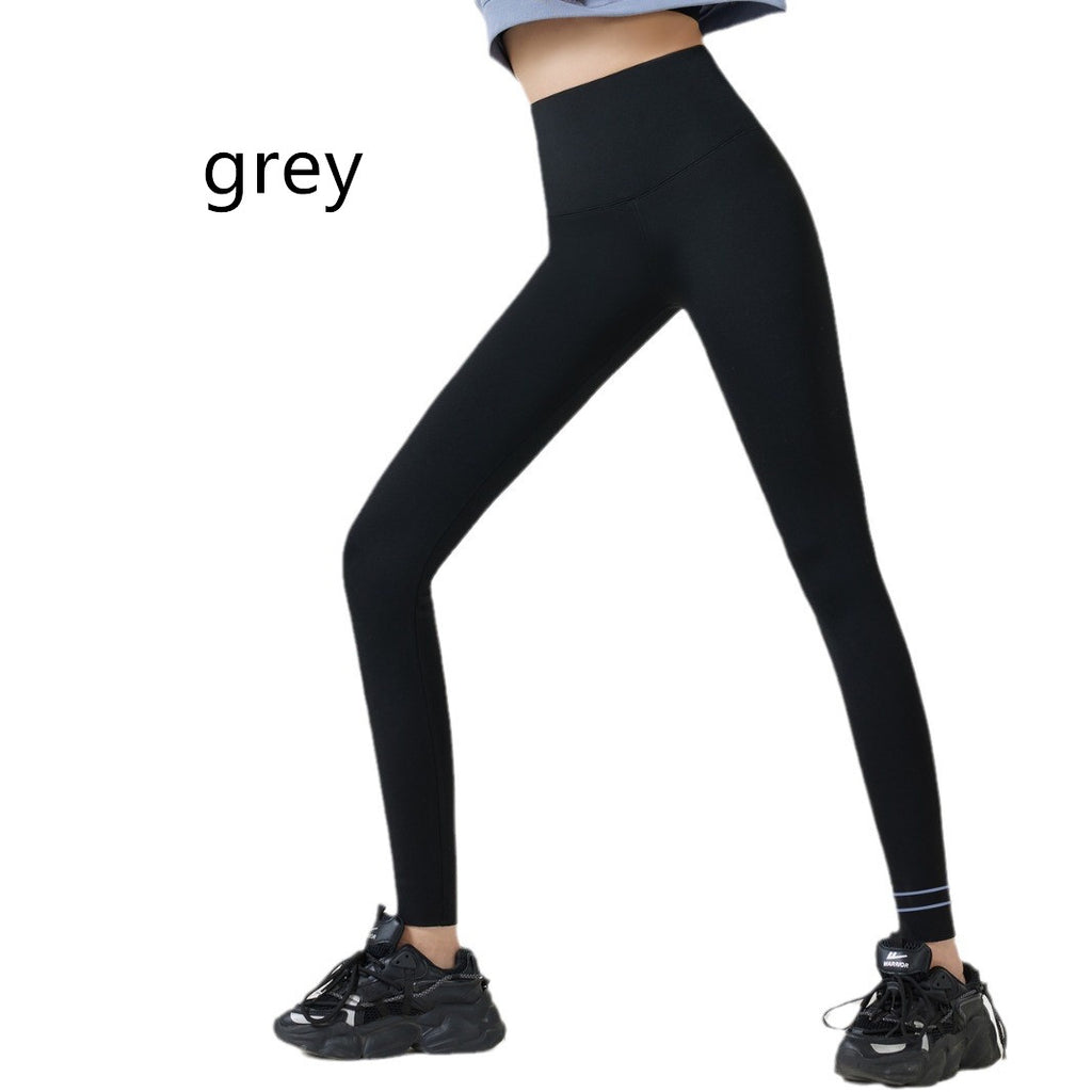 Fleece-lined Silk Cashmere Suspension Yoga Pants