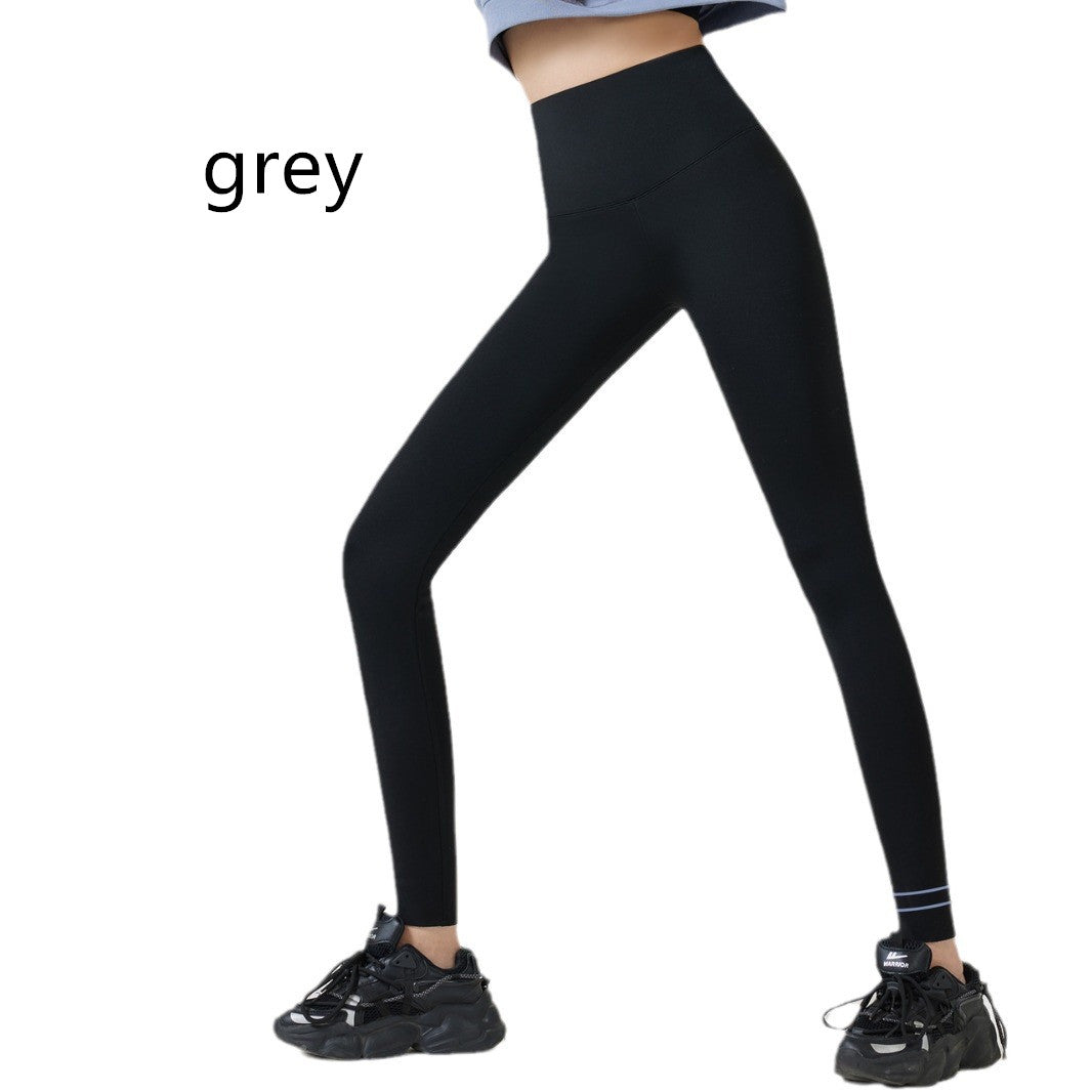Fleece-lined Silk Cashmere Suspension Yoga Pants