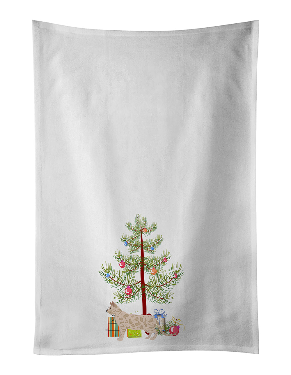 Bengal Cat Christmas Kitchen Towel Set of 2