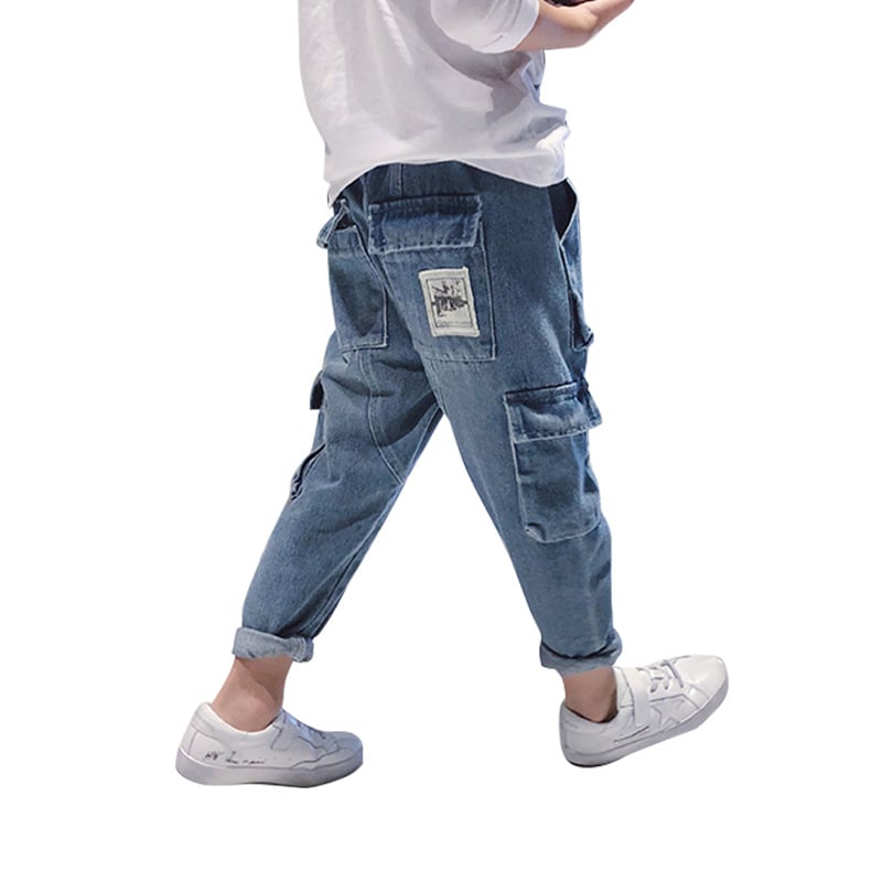 Big Kids Loose Harem Trousers with Fleece Overalls