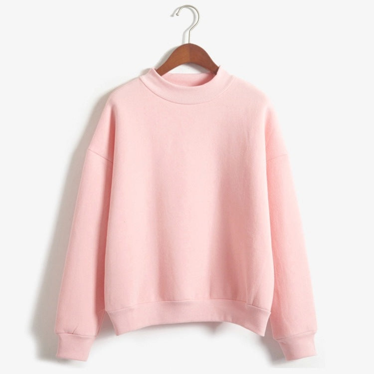 Women's Sweet Korean O-Neck Knit Hoodie Sweater | Streetwear