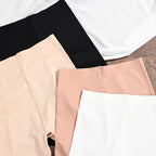 High-Waisted Plus Size Cotton Safety Shorts for Women