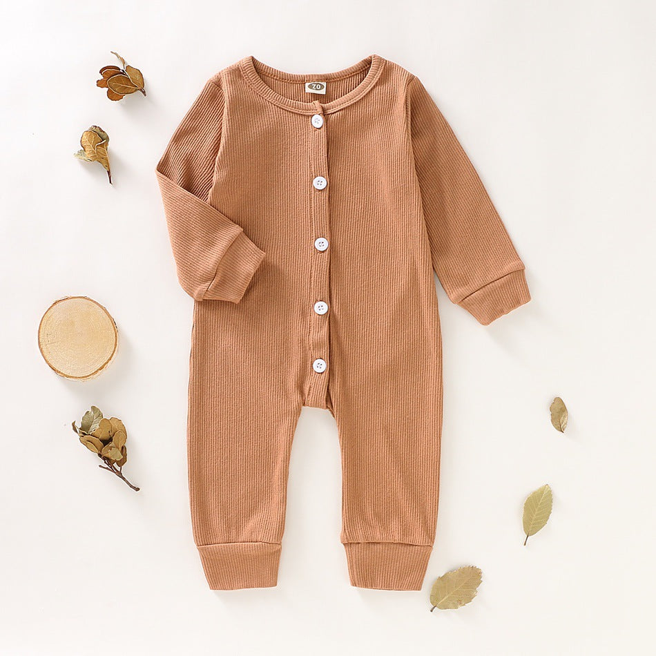 Cotton Long Sleeve Bodysuit for Infants and Toddlers