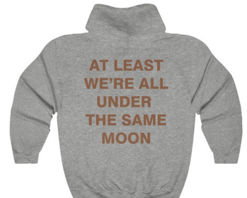 Casual Long Sleeve Hooded Sweater with Letter Print