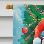 Tibetan Terrier Christmas House Flag