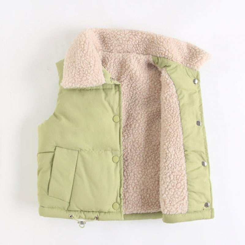 Children's Lambskin Padded Vest Jacket