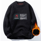 Trendy Round Neck Long Sleeve Knit Sweater