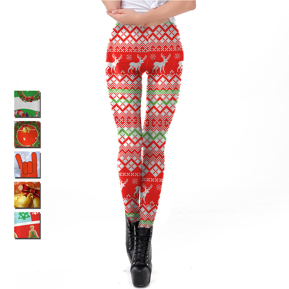 Women’s Christmas Digital Print Leggings