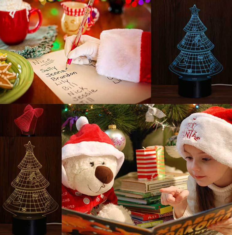 3D Christmas Tree LED Night Light