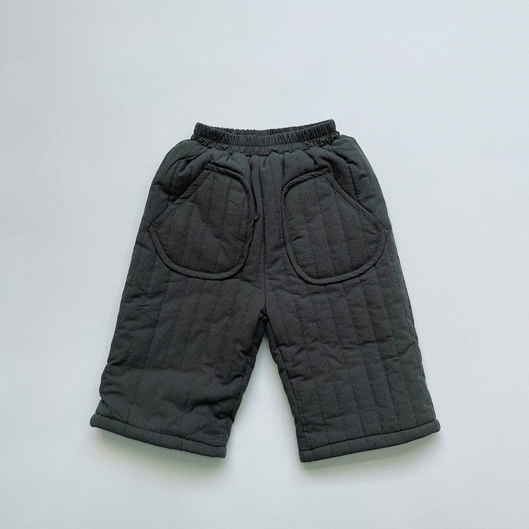 Children's Lightweight Quilted Velvet Straight-Leg Pants