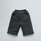 Children's Lightweight Quilted Velvet Straight-Leg Pants