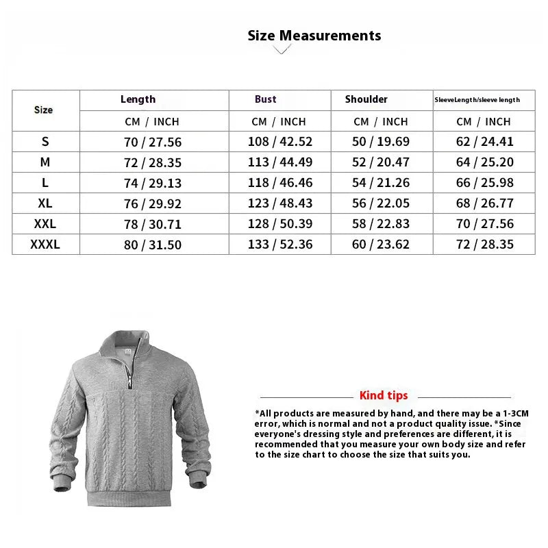 Men's Jacquard Long-Sleeve Sweater