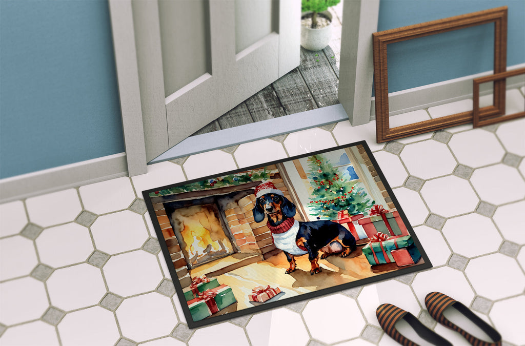 Dachshund Cozy Christmas Doormat