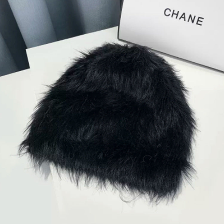 Korean Soft Waxy Long Wool Knitted Baotou Hat | Embroidered Cap