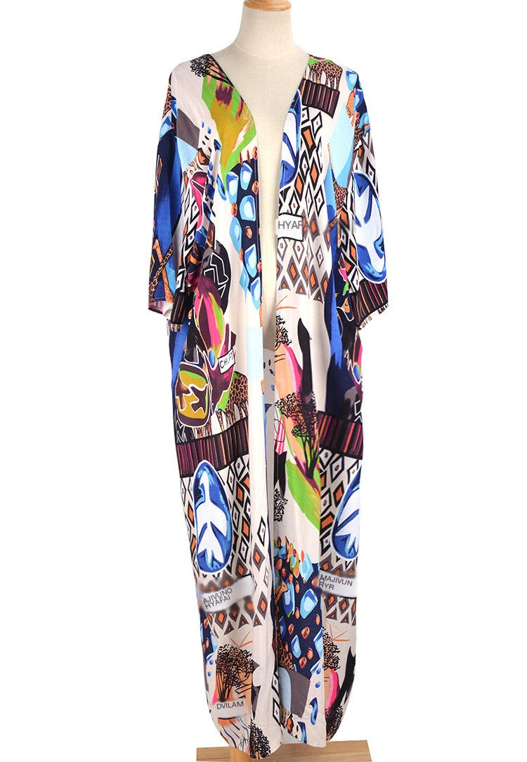 Women's Cotton Bikini Cover-Up Beach Cardigan