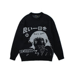 Japanese Street Style Loose Long Sleeve Sweater for All