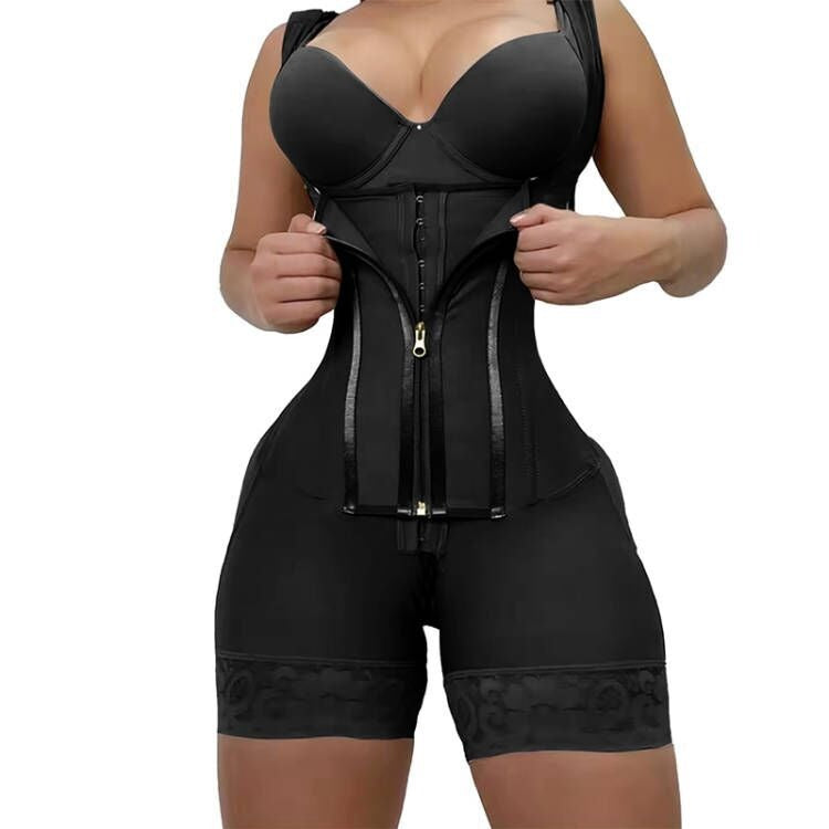 Women's 7-Bone Steel Bar Corset Jumpsuit