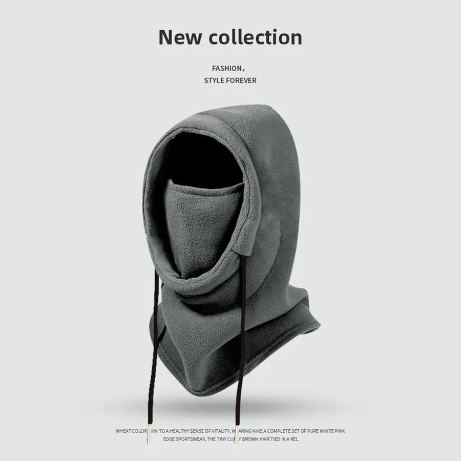 Women's Winter Scarf Mask Integrated Warm Hat | Embroidered Cap