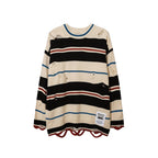 American Street Style Ripped Loose Knitted Sweater