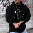 Men's Loose Fit Printed Sports Hoodie | Streetwear