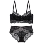 Lace Women's Underwear Set - Plus Size with Support