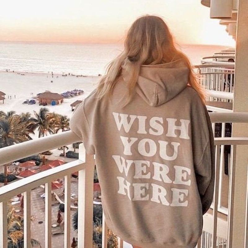 Printed Sweater with Loose Hooded Jacket & Pullover | Streetwear