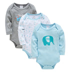 Baby Long Sleeve Bodysuit with Cartoon Design