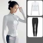 Women's Yoga Set - Autumn & Winter Speed Dry Long-Sleeve Jacket