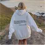 Dear Person Behind Me" Printed Hoodie | Streetwear