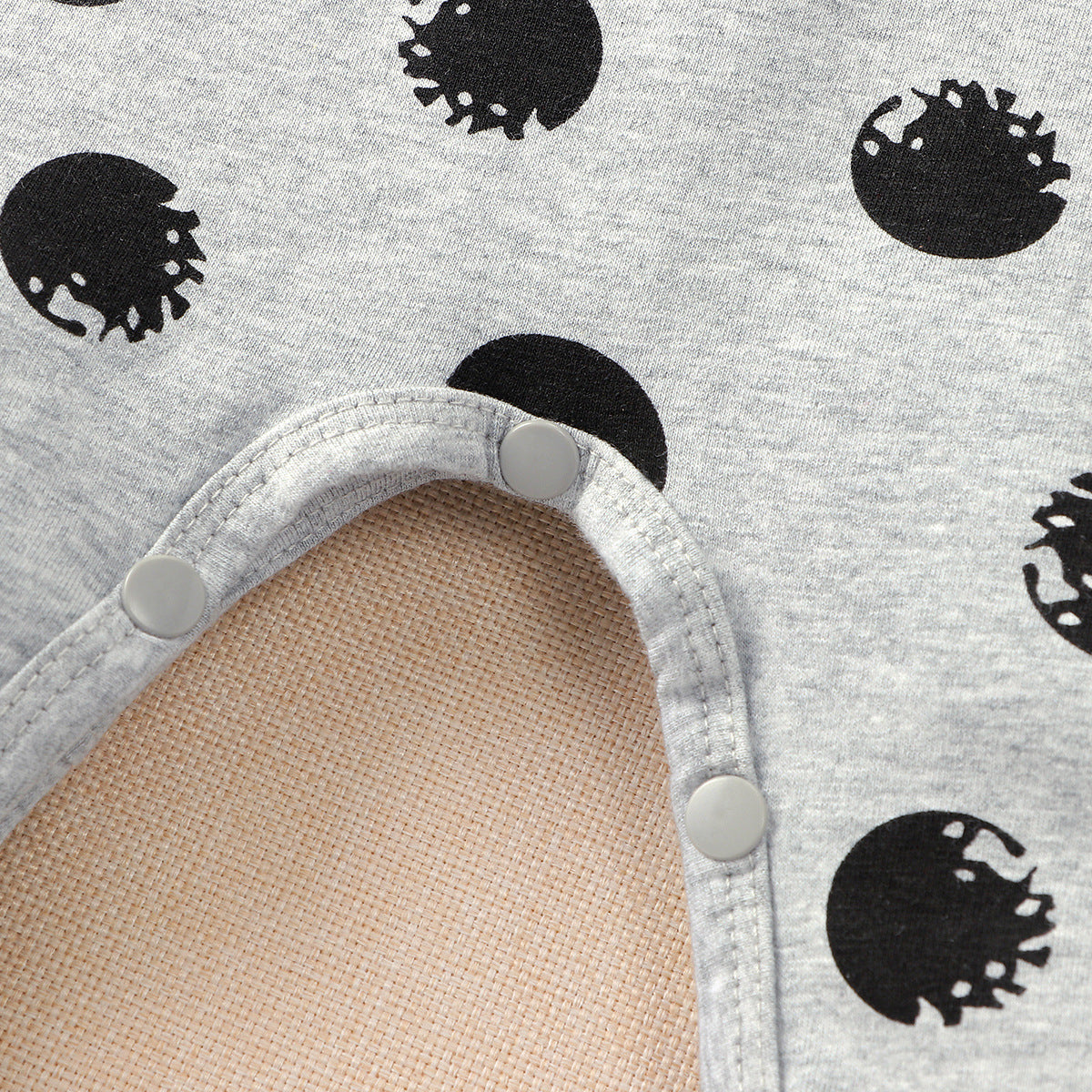 Autumn Winter Baby Footprint Letter Long Sleeve Bodysuit