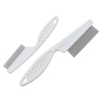Stainless Steel Pet Flea Comb Fine Tooth Grooming Comb for Cats and Dogs Removes Fleas Lice Tangles Dander Small and Large Sizes