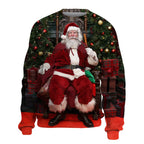Women's Christmas Crew Neck Sweatshirt Dress | Streetwear